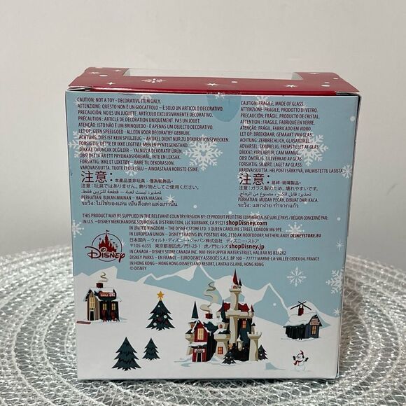 Disney 2021 Mickey and Minnie Mouse Glass Drop Sketchbook Ornament NWT - Picture 7 of 8